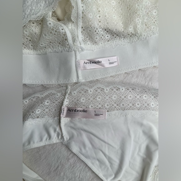 Women's Wireless Bra & Panty Set Size Large Ambrielle Removable Pads - Picture 11 of 13